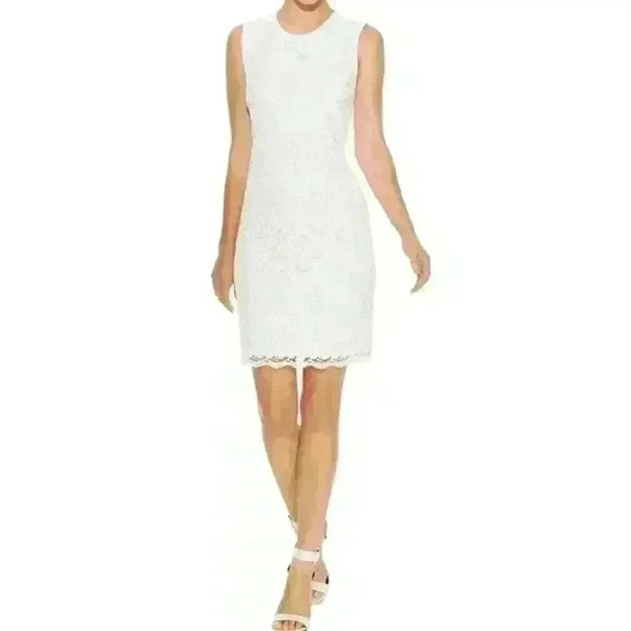 Calvin Klein‎ Lace Sheath Dress Office Holiday Party Formal - Picture 1 of 16